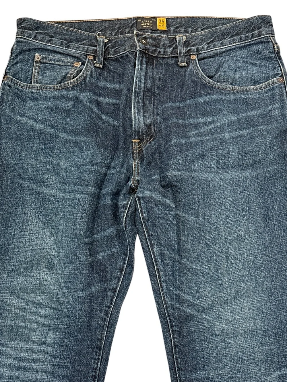 J. Crew Bootcut Jeans Men’s 36x32 Fits 36x31 Dark Wash 100% Cotton Denim